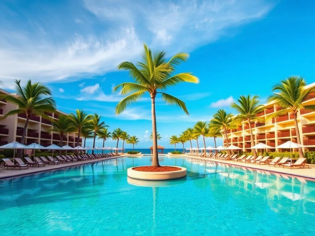 Vista del Hotel Hyatt Ziva Cancun en Cancún